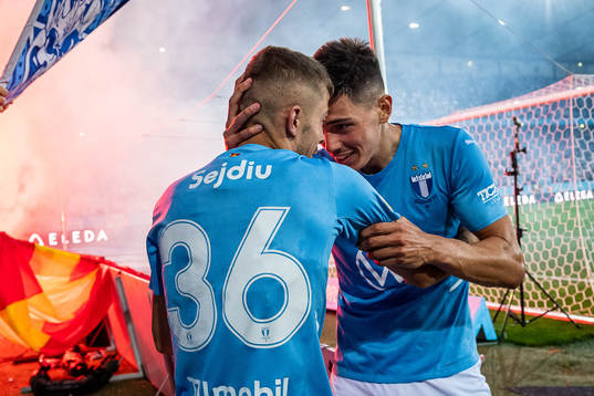 Malmö FFs Patriot Sejdiu jublar