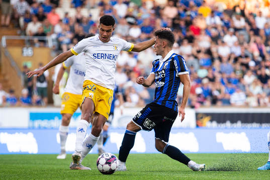 IFK Göteborgs Alexander Jallow och Sirius Laorent Shabani