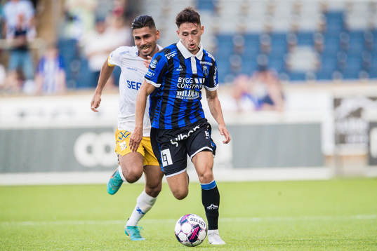 IFK Göteborgs Hosam Aiesh och Sirius Laorent Shabani