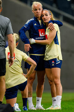 Caroline Seger and Kosovare Asllani
