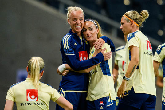 Caroline Seger and Kosovare Asllani