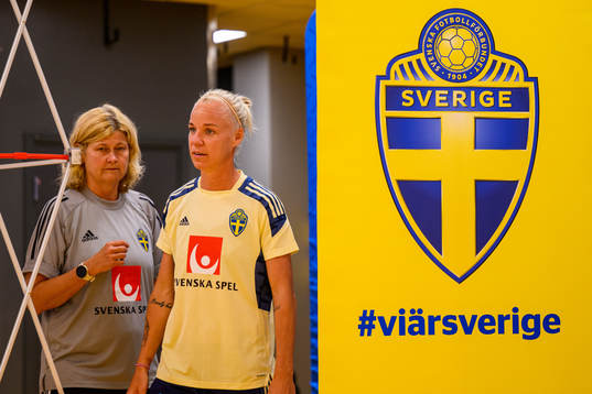 Rebecca Schelin, press officer and Caroline Seger