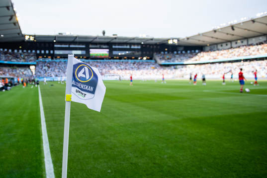 Allsvenskan på en hörnflagga