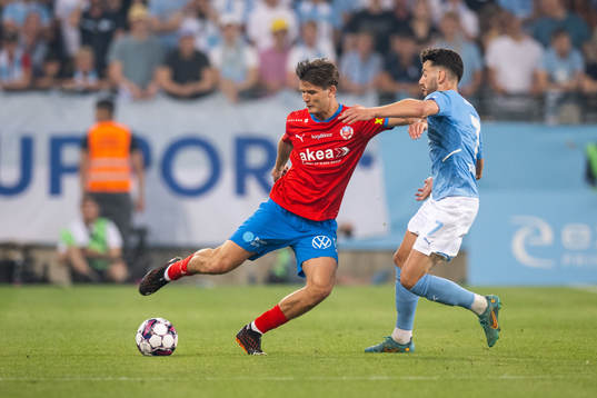 Helsingborgs Wilhelm Loeper och Malmö FFs Erdal Rakip