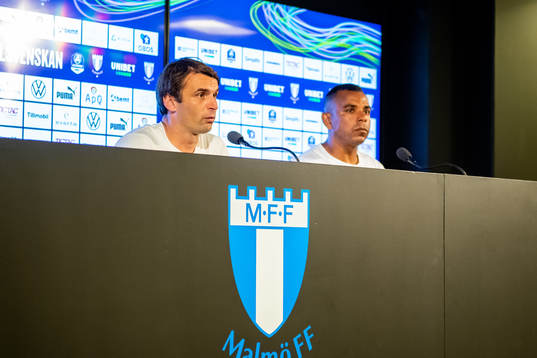 Malmö FFs tränare Milos Milojevic och Helsingborgs