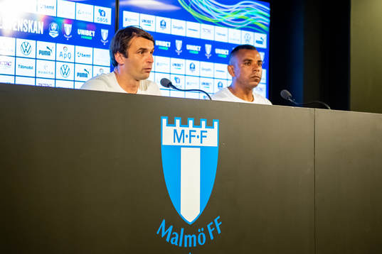 Malmö FFs tränare Milos Milojevic och Helsingborgs