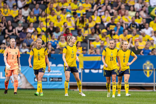 Goalkeeper Hedvig Lindahl, Hanna Glas, Amanda Ilestedt,