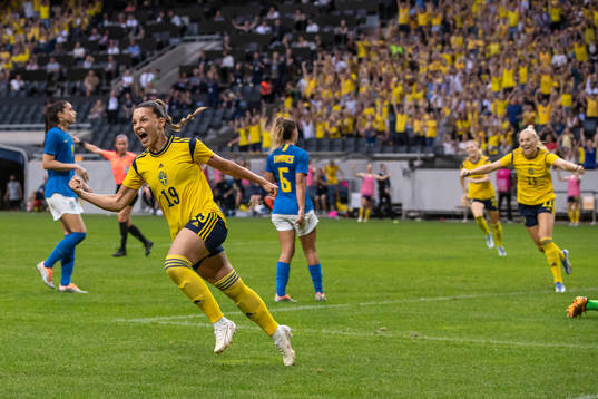 Johanna Rytting Kaneryd of Sweden celebrates