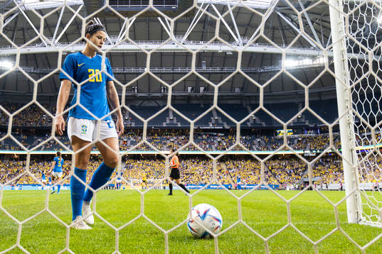 Fernanda of Brazil looks dejected