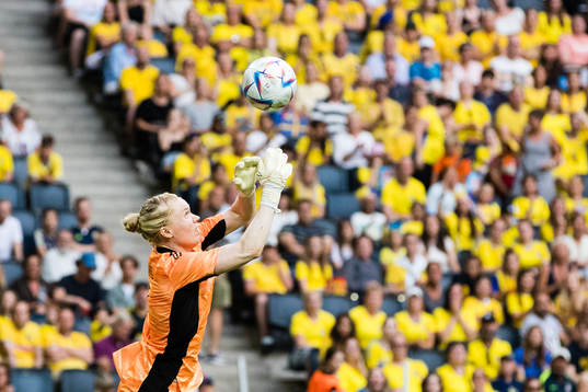 Goalkeeper Hedvig Lindahl of Sweden