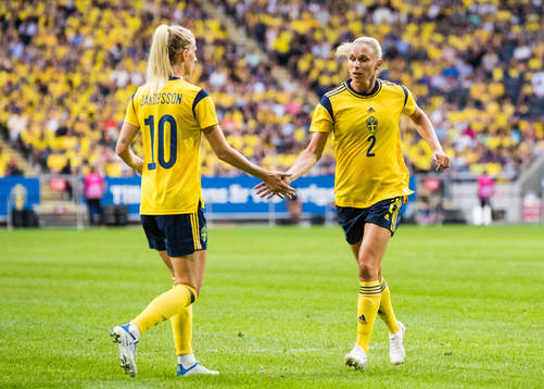 Sofia Jakobsson and Jonna Andersson of Sweden