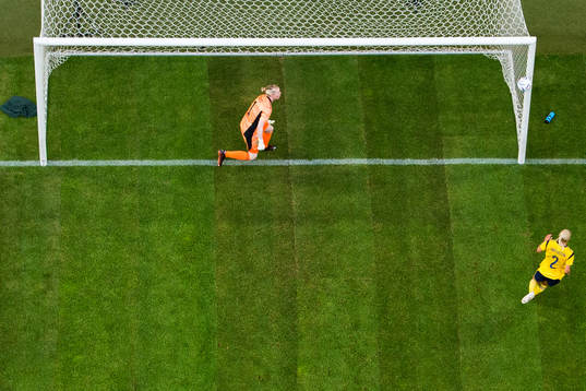 Goalkeeper Hedvig Lindahl of Sweden