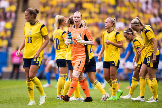 Goalkeeper Hedvig Lindahl of Sweden