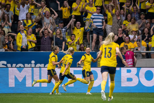 Johanna Rytting Kaneryd of Sweden celebrates