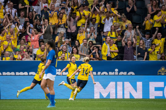 Johanna Rytting Kaneryd of Sweden celebrates
