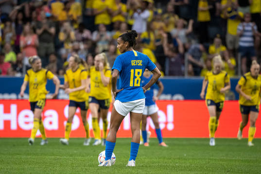 Geyse of Brazil looks dejected