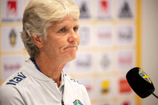 Head coach Pia Sundhage of Brazil