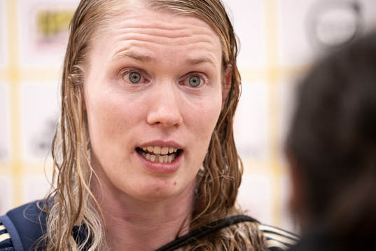 Goalkeeper Hedvig Lindahl of Sweden