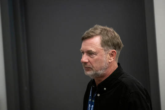 Head coach Peter Gerhardsson of Sweden at a press conference