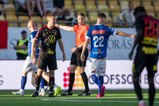 Östersunds Ludvig Fritzson reagerar