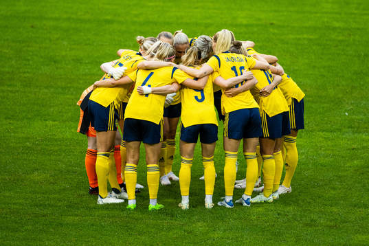 Players of Sweden gather