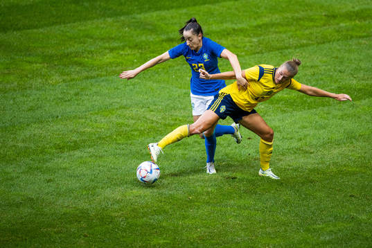 Luana of Brazil and Filippa Angeldahl of Sweden