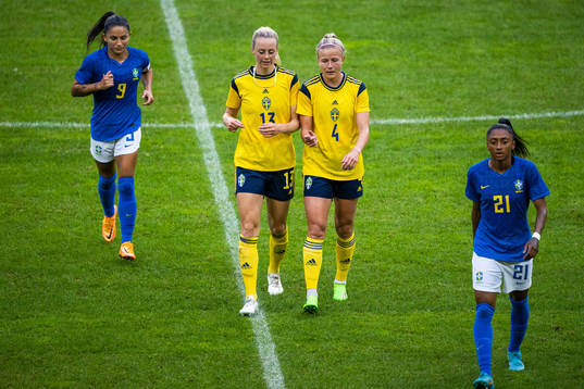 Amanda Ilestedt and Hanna Glas of Sweden
