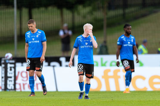 Halmstads Pontus Carlsson deppar