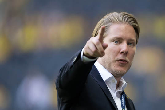 Press officer Fredrik Madestam of Sweden