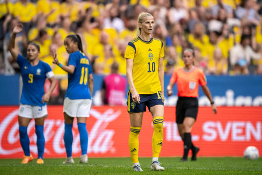 Sofia Jakobsson of Sweden looks dejected