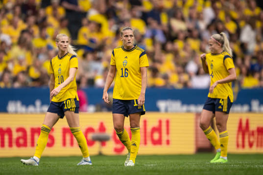 Sofia Jakobsson, Filippa Angeldahl and Hanna Glas of Sweden