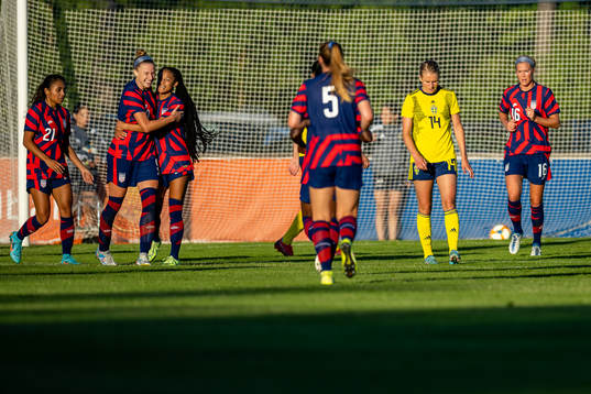 Nellie Lilja of Sweden looks dejected