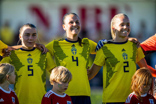 Ebba Hed, Josefin Harrysson and Hanna Lundkvist of Sweden