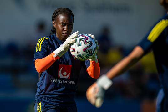 goalkeeper Emma Holmgren of Sweden