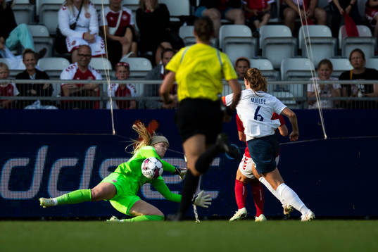 Goalkeeper Guro Pettersen of Norway