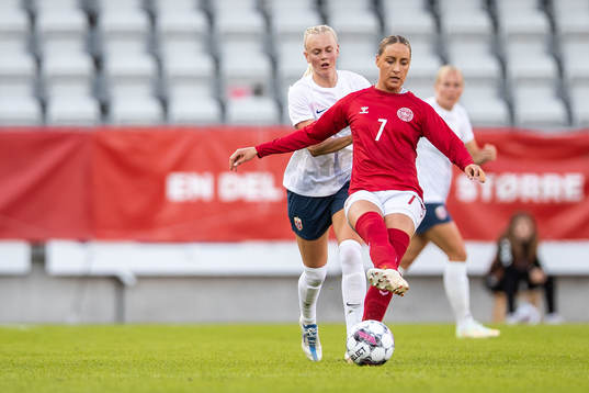 Frida Maanum of Norway and Sanne Trolsegaard of Denmark