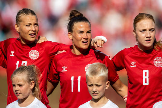 Stine Larsen, Katrine Veje and Sara Holmgaard of Denmark