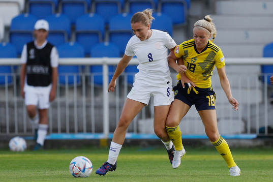 Felicia Jastré Högberg of Sweden in action against Maisie