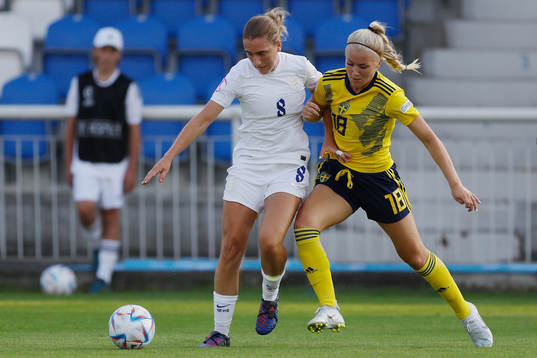 Felicia Jastré Högberg of Sweden in action against Maisie