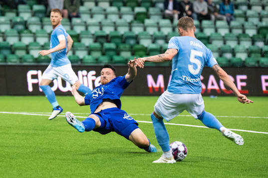Malmö FFs Sören Rieks och Sundsvalls Alexander Blomqvist