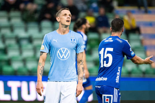 Malmö FFs Sören Rieks deppar