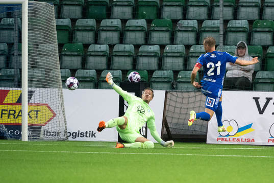 Sundsvalls Sundsvalls och Malmö FFs målvakt Johan Dahlin