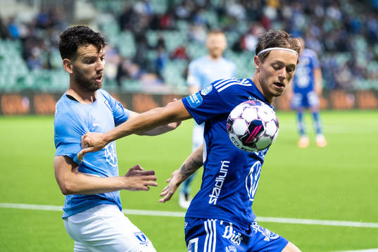 Sundsvalls Ludvig Nåvik och Malmö FFs Erdal Rakip