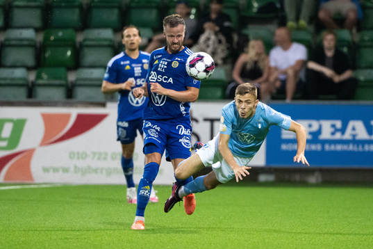 Sundsvalls Robert Lundström och Malmö FFs Patriot Sejdiu