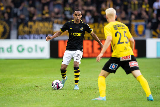 s Bilal Hussein och Mjällbys Otto Rosengren