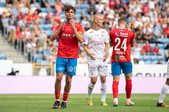 Helsingborgs Wilhelm Loeper och Emil Hellman deppar