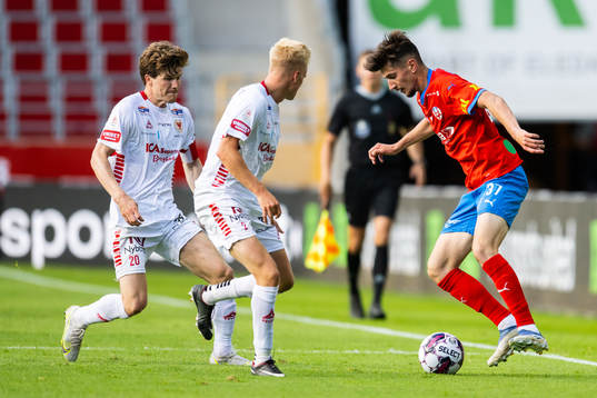 Kalmars Oliver Berg, Axel Lindahl och Helsingborgs Armin
