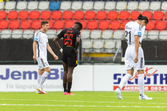 Östersunds Mansour Sinyan deppar
