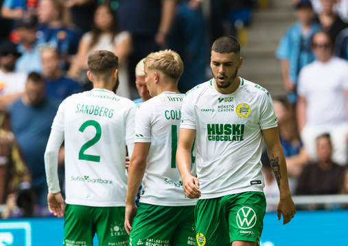 Hammarbys Edvin Kurtulus reagerar