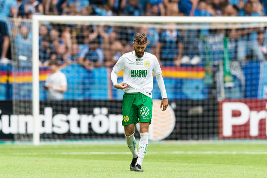 Hammarbys Simon Sandberg deppar